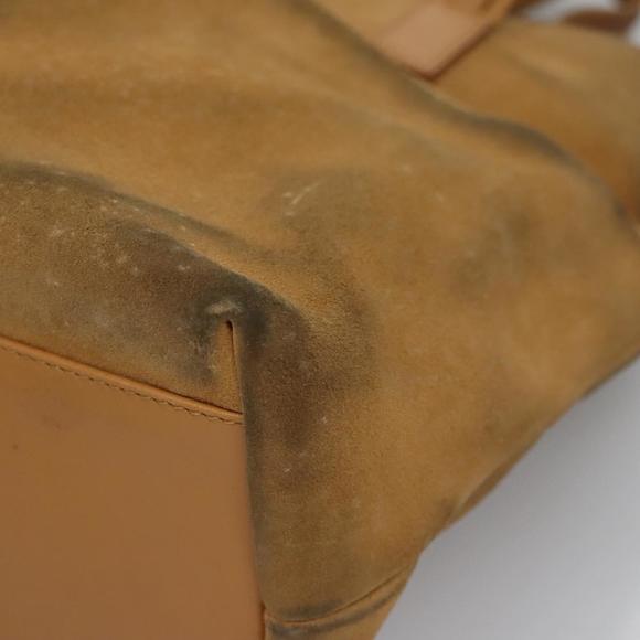 GUCCI Hand Bag Suede Beige Auth ti2755 - Picture 15 of 16